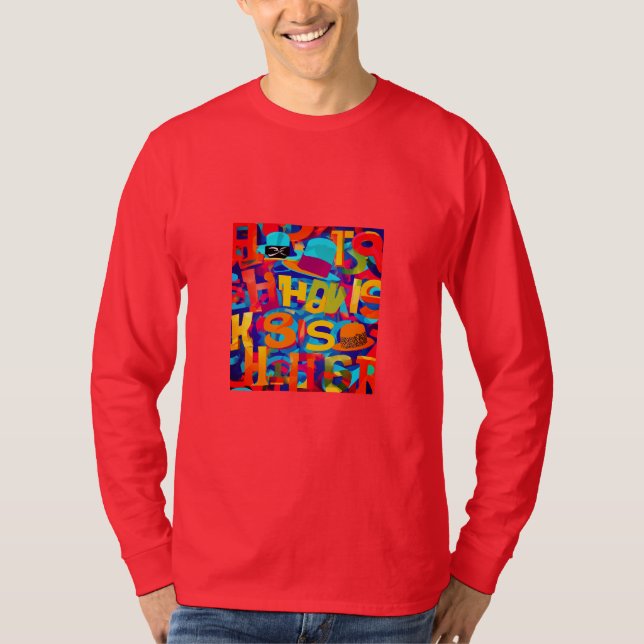 Copycat Vibes: Colourful Hip-Hop Graphic Tee (Front)