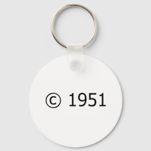 Copyright 1951 key ring