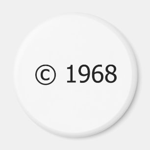 Copyright 1968 magnet