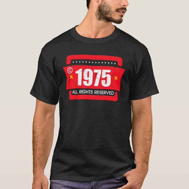 Copyright 1975 All Rights Reserve T-Shirt (Front)