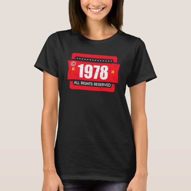 Copyright 1978 All Rights Reserve T-Shirt (Front)