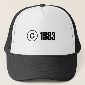 Copyright 1983 trucker hat