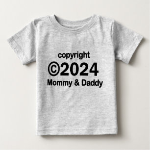 Copyright 2020 Mummy and Daddy Baby T-shirt