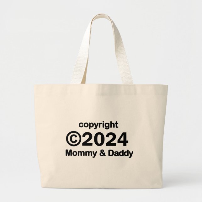 Copyright 2020 Mummy and Daddy Tote Bag (Front)