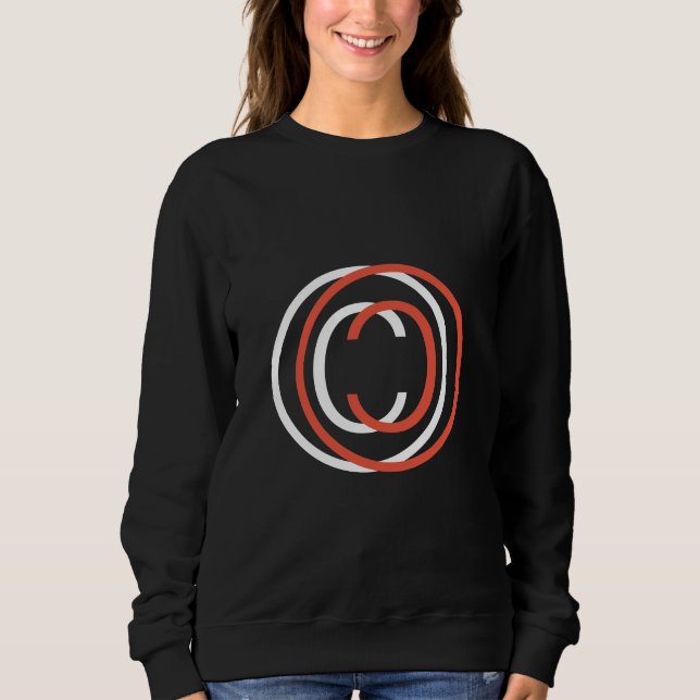 Copyright sign symbol sweatshirt (Front)