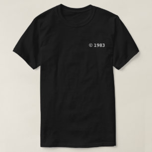 Copyright Year T-Shirt - Customisable Year
