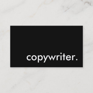 copywriter. business card