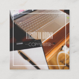 Copywriter Computer Keyboard Business Card