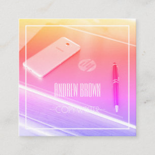 Copywriter Computer Keyboard Business Card