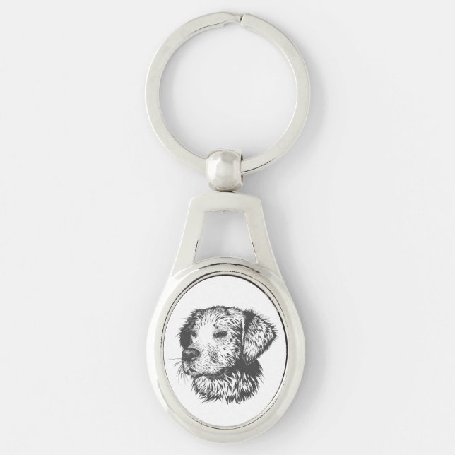 Coque en Folie Keychain Dog breed Pitbull American (Front)