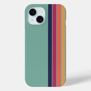 Coque épices d'automne lignes vintage iPhone 15 case