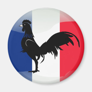 Coquelet drapeau magnet