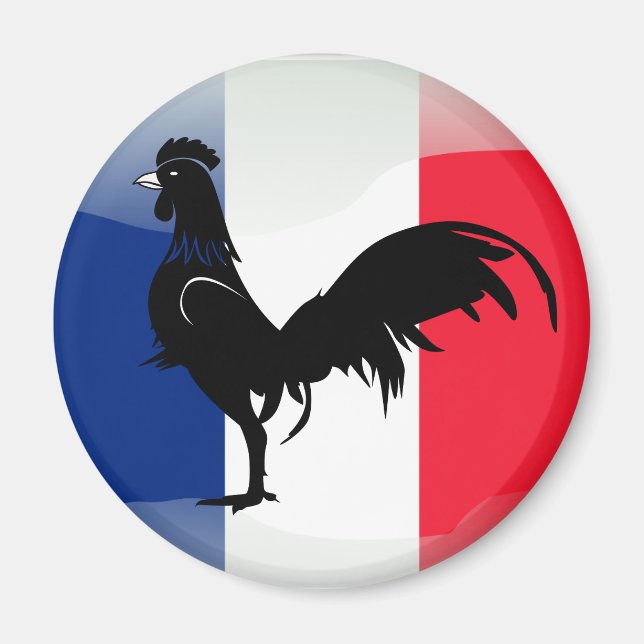 Coquelet drapeau magnet (Front)