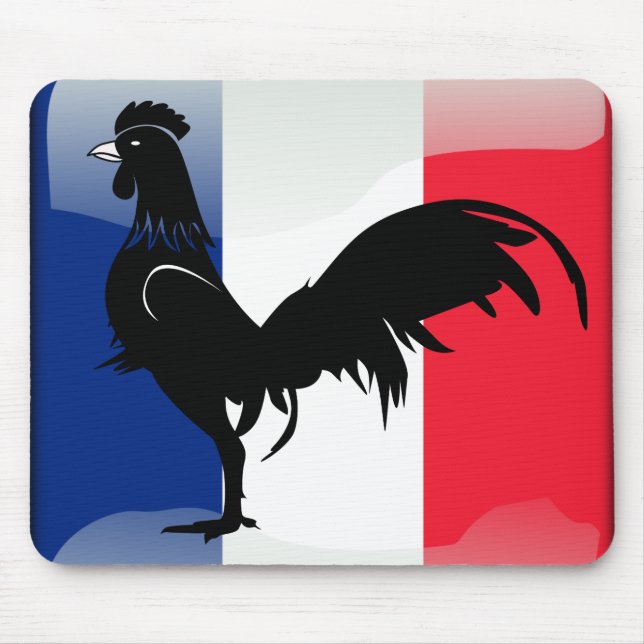 Coquelet drapeau mouse pad (Front)