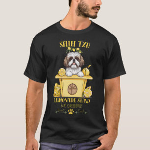 Coquette Aesthetic Dog Lemonade Stand paws squeeze T-Shirt