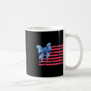 Coquette American Flag 4th Of July Patriotic Women Coffee Mug
