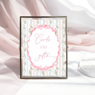 Coquette Baby Shower Cards and Gifts Poster