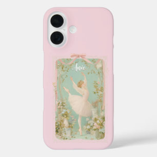 Coquette Ballet iPhone Case – Personalized Name Fo