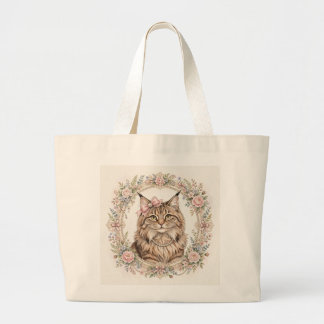 Coquette Baroque Crown Cat tote Bag Luxury