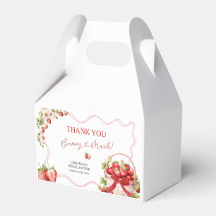 Coquette Berry in Love Bridal Shower Favor Box