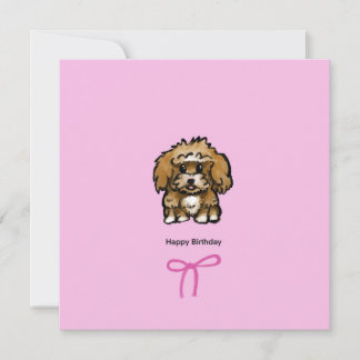 Coquette birthday card 