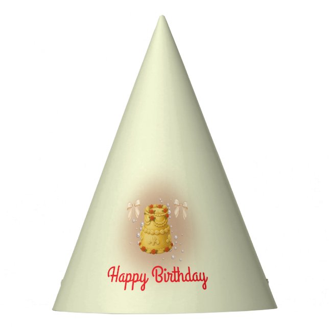 Coquette Birthday Party Hats (Front)