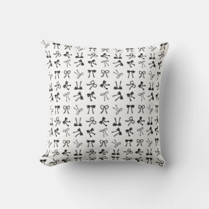Coquette black Bows Cushion