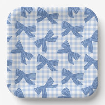 Coquette blue gingham and bows