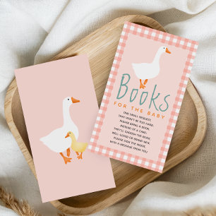 Coquette Books For Baby Silly Goose Baby Shower  Enclosure Card