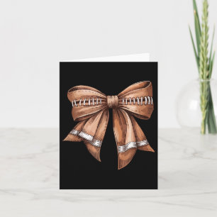 Coquette Bow American Football Mama Season Autumn  Card