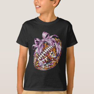 Coquette Bow American Footll Sport Game Day Thanks T-Shirt