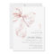 Coquette Bow Baptism Invitation