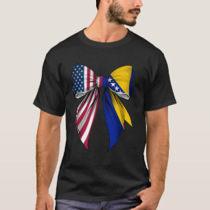 Coquette Bow Bosnia and Herzegovina Bosnians Pride T-Shirt