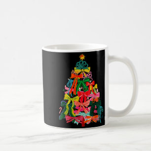 Coquette Bow Christmas Tree Preppy Christmas Girly Coffee Mug