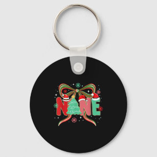 Coquette Bow Christmas Tree Xmas Holiday Girly Out Key Ring