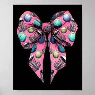 Coquette Bow Disc Golf Golfing Disc Golfer Sket Gi Poster