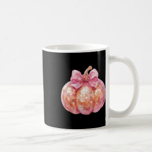 Coquette Bow Disco Pumpkin Fall Autumn Funny Hallo Coffee Mug
