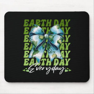 Coquette Bow Earth Day Everyday 2025 Matching  Mouse Pad
