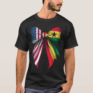 Coquette Bow Ghana Roots Heritage Ghanaian Pride U T-Shirt