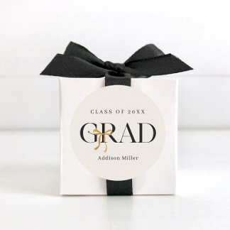 Coquette Bow Graduation Stickers