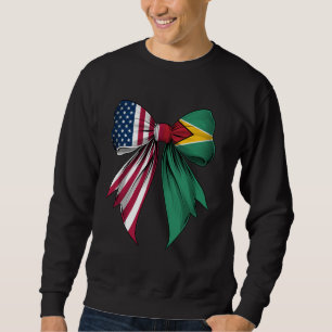 Coquette Bow Guyana Roots Heritage Guyanese Pride Sweatshirt