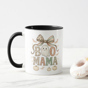 Coquette Bow Halloween Ghost Boo Mama Gift Mum Mug