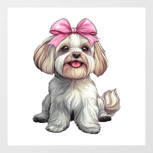 Coquette Bow Havanese Dog Mum Girl Pink