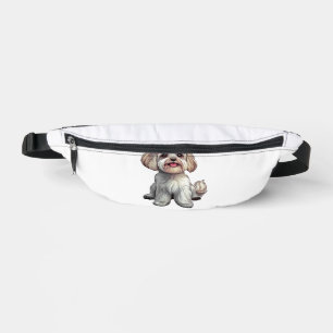 Coquette Bow Havanese Dog Mum Girl Pink Bum Bags