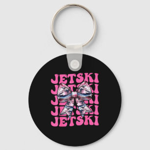 Coquette bow jet ski jet skiing girl mum mama key ring
