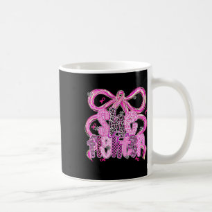 Coquette Bow Lace She Is A Fighter Breast Cancer A Coffee Mug