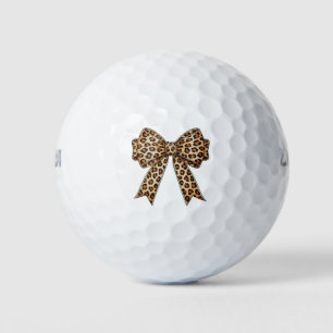 Coquette Bow Leopard Cheetah Sublimation Golf Balls