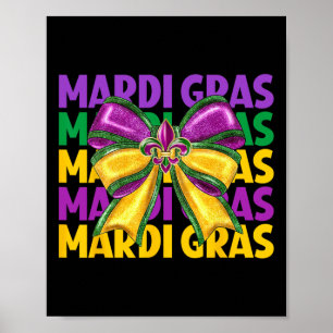 Coquette Bow Mardi Gras Costume Women Girls Kids M Poster