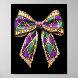 Coquette Bow Mardi Gras New Orleans Louisiana Usa  Poster