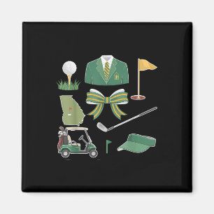 Coquette Bow Masters Golf Tournament Graphic For W Magnet